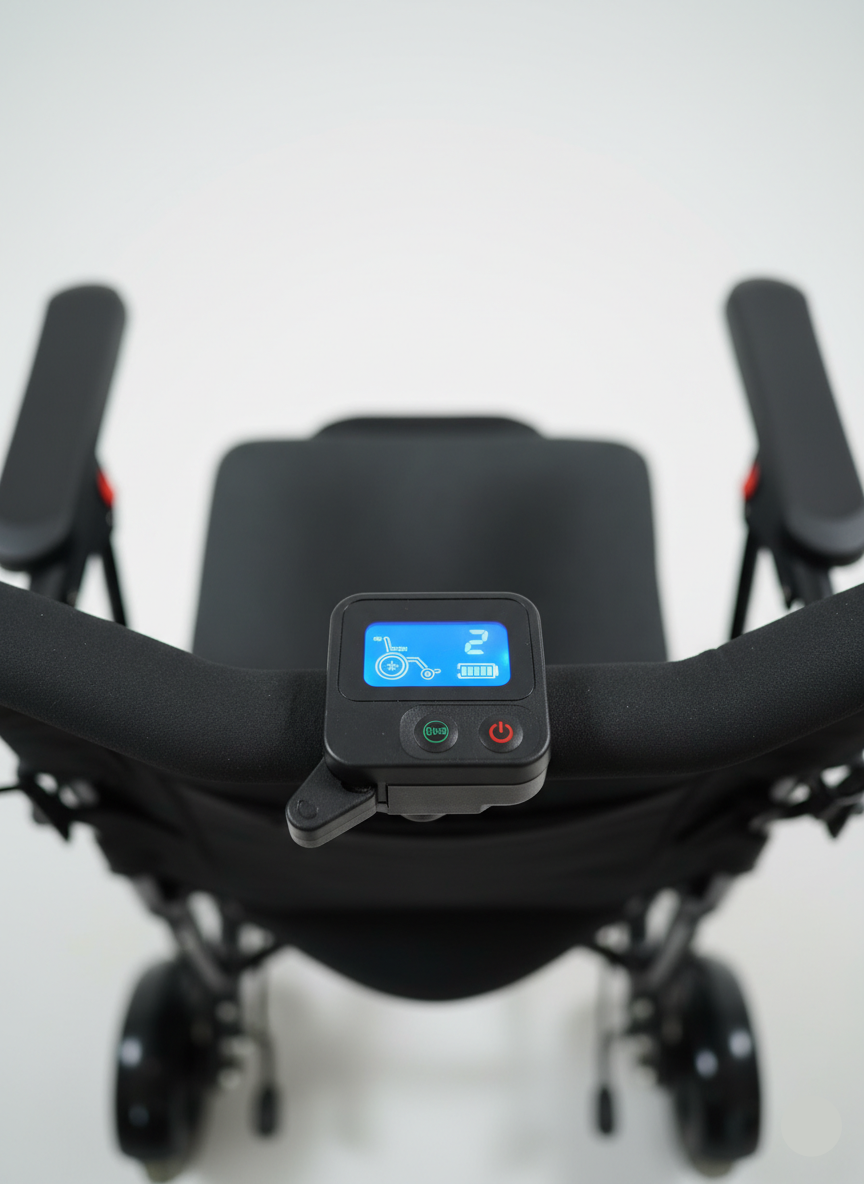 Aluminum Electric Wheelchair with Lithium Battery ( Back Controller)