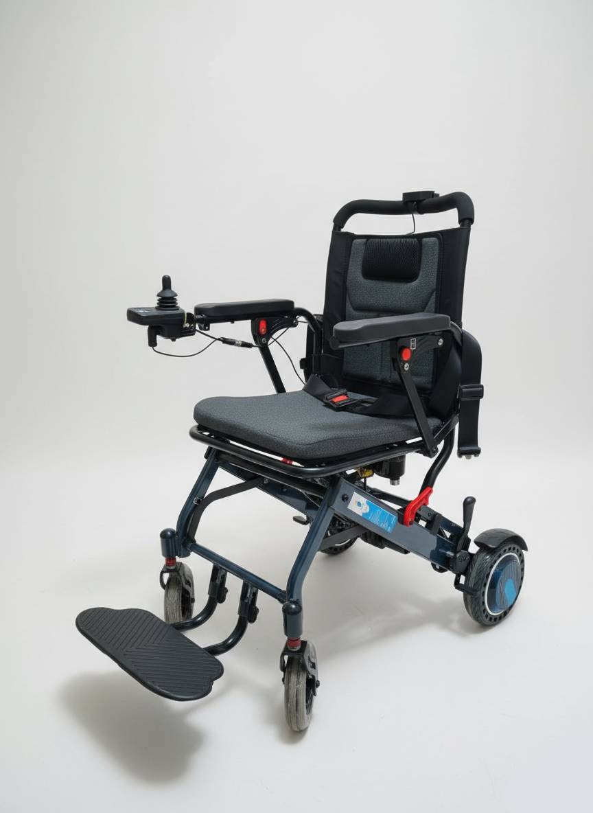 Aluminum Electric Wheelchair with Lithium Battery ( Back Controller)