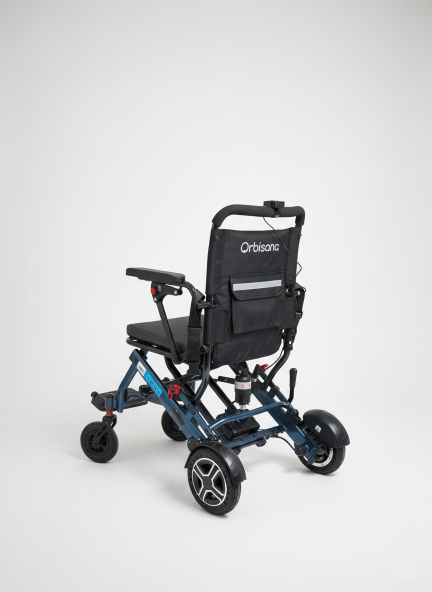 Aluminum Electric Wheelchair with Lithium Battery ( Back Controller)
