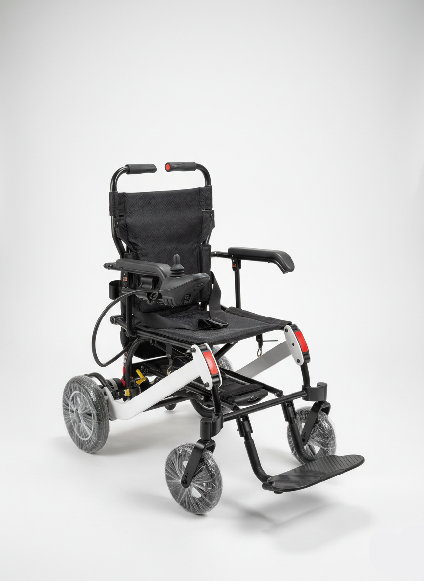 Aluminum Electric Wheelchair with Integrated Front Lights