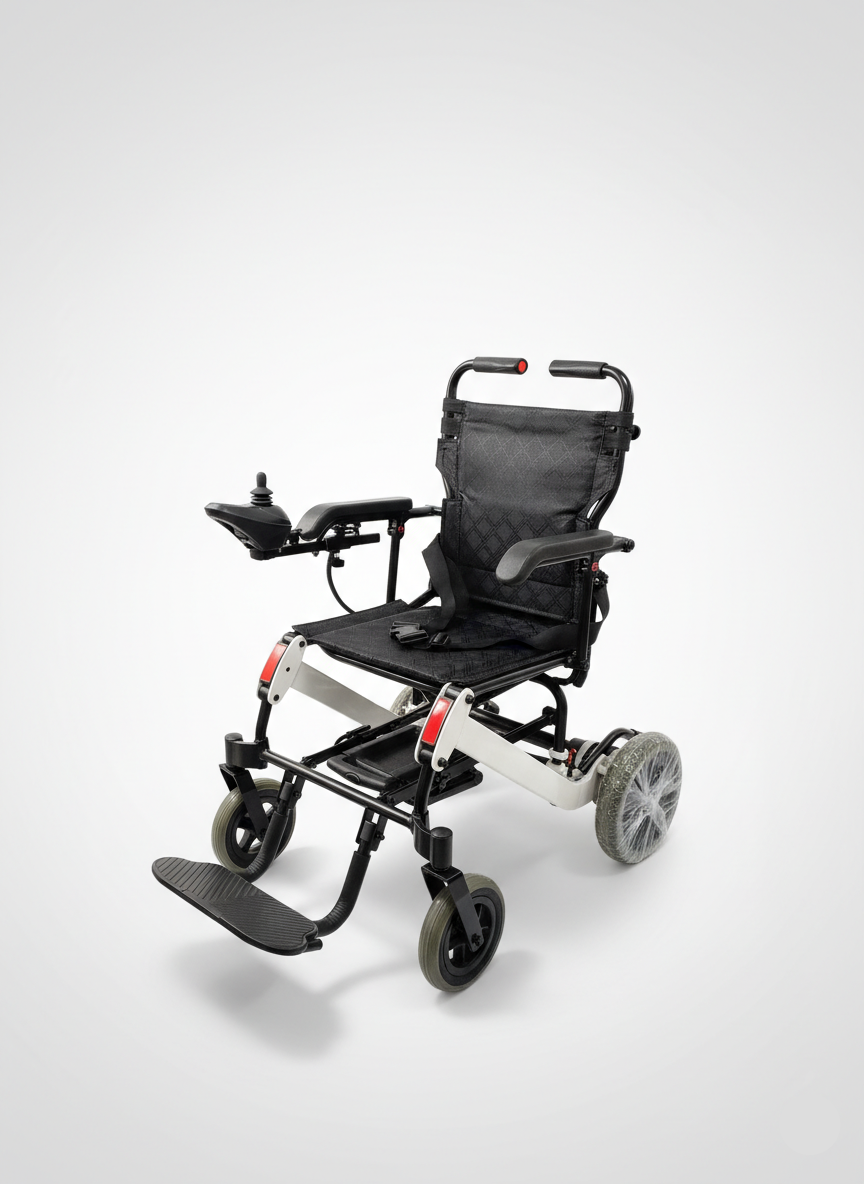 Aluminum Electric Wheelchair with Integrated Front Lights