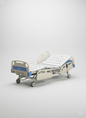 Hospital bed on a white background